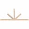 Ekena Millwork Saratoga Smooth Timber Gable Bracket, Douglas Fir, 96"W x 56"H x 3 1/2"D x 3 1/2"F, 14/12 Pitch GBW096X56X0404SAR00SDF - alternate 4